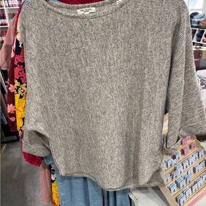 Max Studio Heathered Gray Women's Sweater